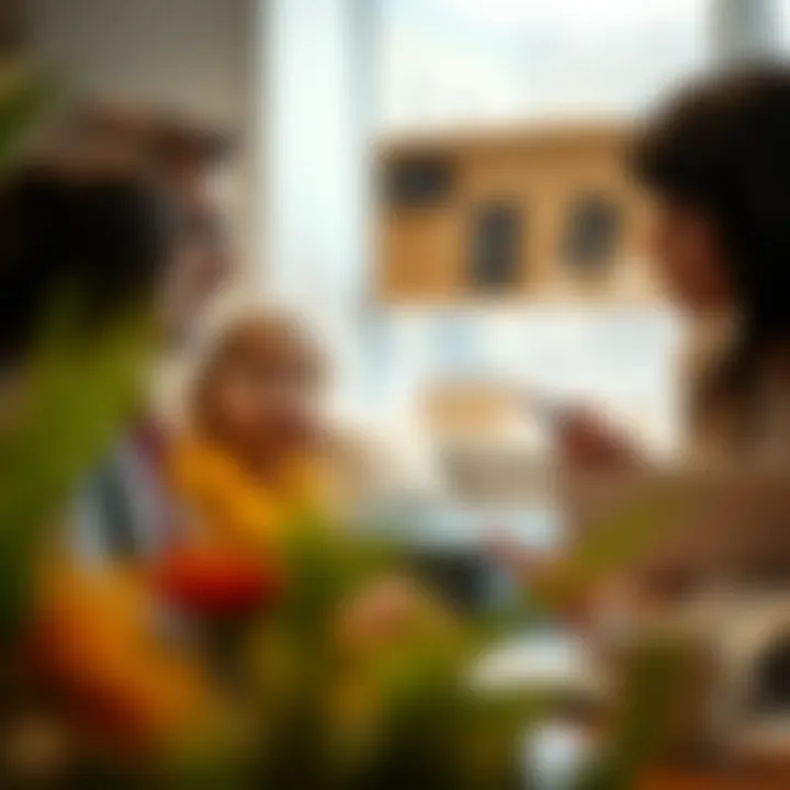 Consulting a Health Insurance Advisor A family discussing health insurance options with a professional advisor