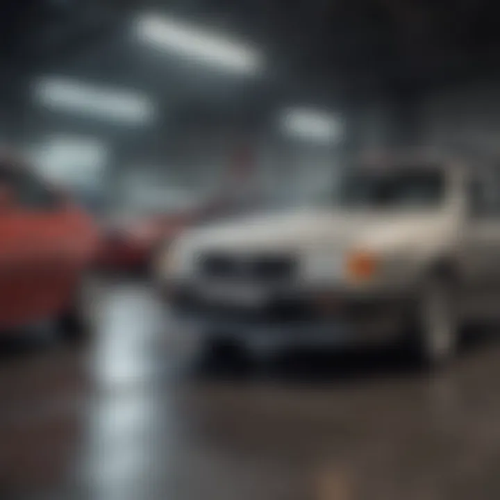 The process of filing an insurance claim for vehicle repairs.