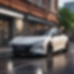 A sleek hybrid vehicle showcasing modern design and fuel efficiency