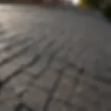 Hail damage on a home roof