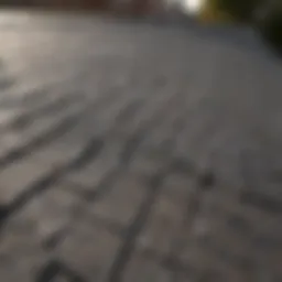 Hail damage on a home roof