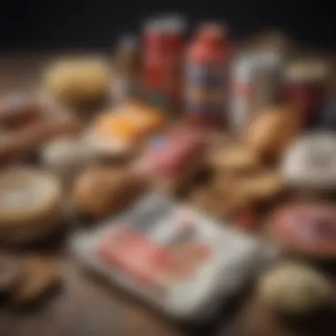 Non-Perishable Food Items Variety of non-perishable food items for emergency preparedness