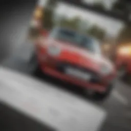 A close-up of a driving record document showcasing details and history