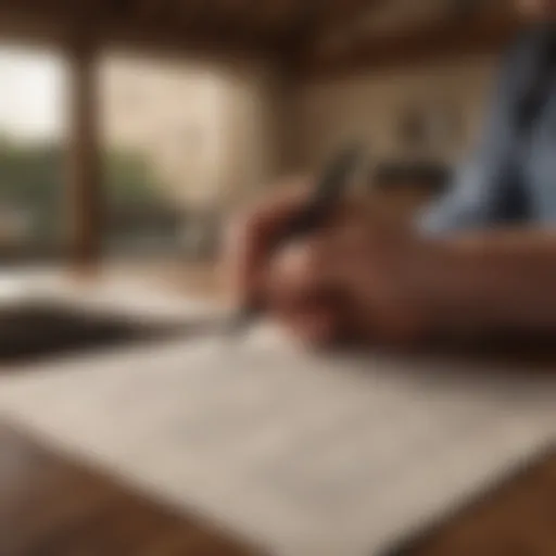 Traveler reviewing insurance policy