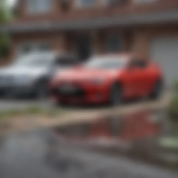 Illustration depicting the comparison between auto and home insurance