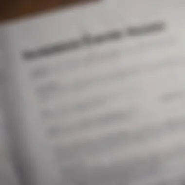 Insurance policy document with coverage details