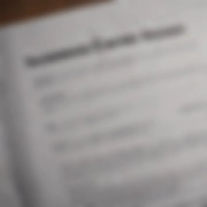 Insurance policy document with coverage details