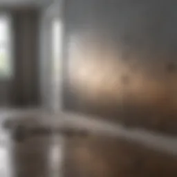 Mold damage in a home interior