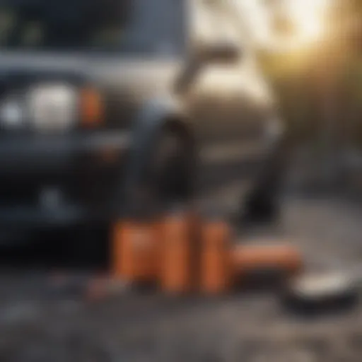 Tools required for jump-starting a battery