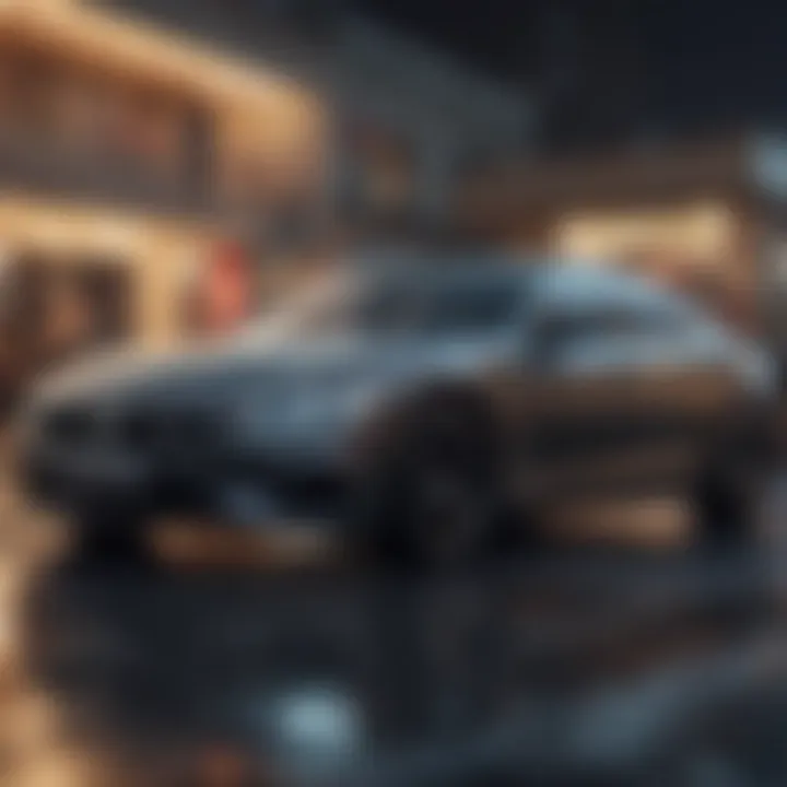 A conceptual graphic showing key considerations for car buyers