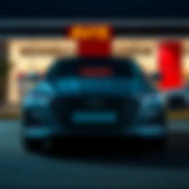 Avis Long-Term Rental Vehicle A sleek Avis vehicle ready for long-term rental
