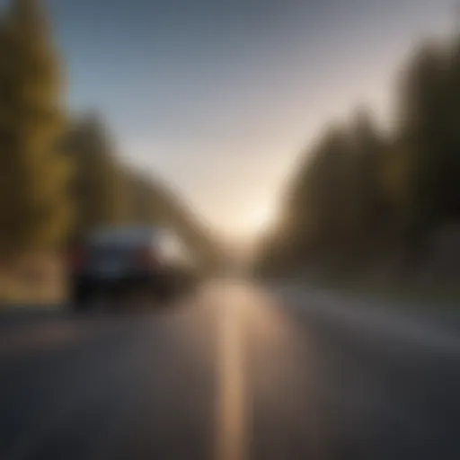 A serene road symbolizing freedom and new beginnings