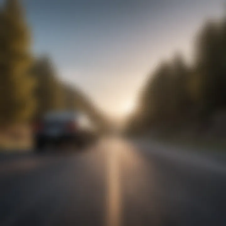 A serene road symbolizing freedom and new beginnings