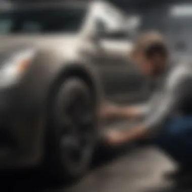Expert Scratch Repair Service Professional technician working on a vehicle's scratches