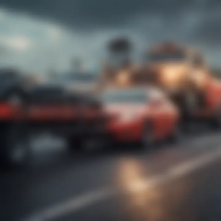 A close-up of a towing contract showcasing legal aspects of towing services