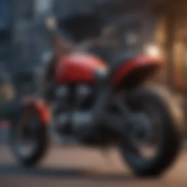 Graph showcasing advantages and challenges of motorcycle leasing