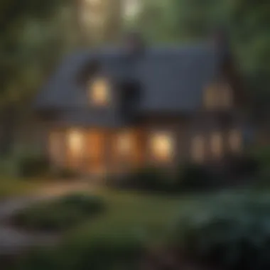 Home Protection Under Nationwide Insurance A cozy home surrounded by a protective shield symbolizing insurance coverage