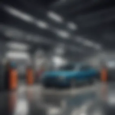 Modern Auto Inspection Station A modern auto inspection station with advanced equipment