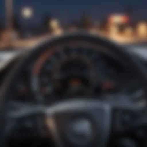 Digital dashboard displaying vehicle information