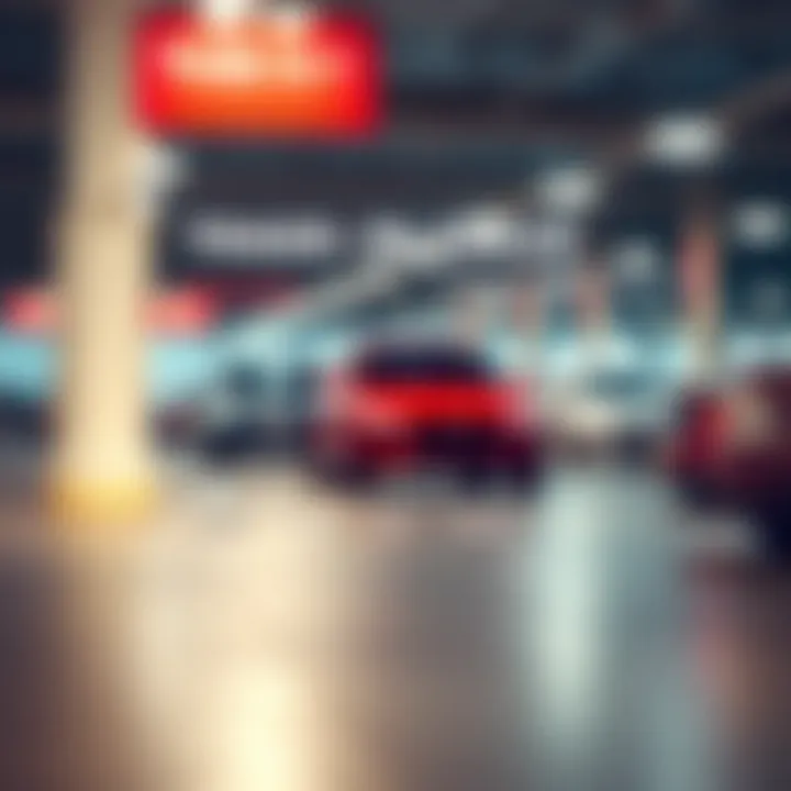 An illustration showing a comparison of trade-in values at different dealerships