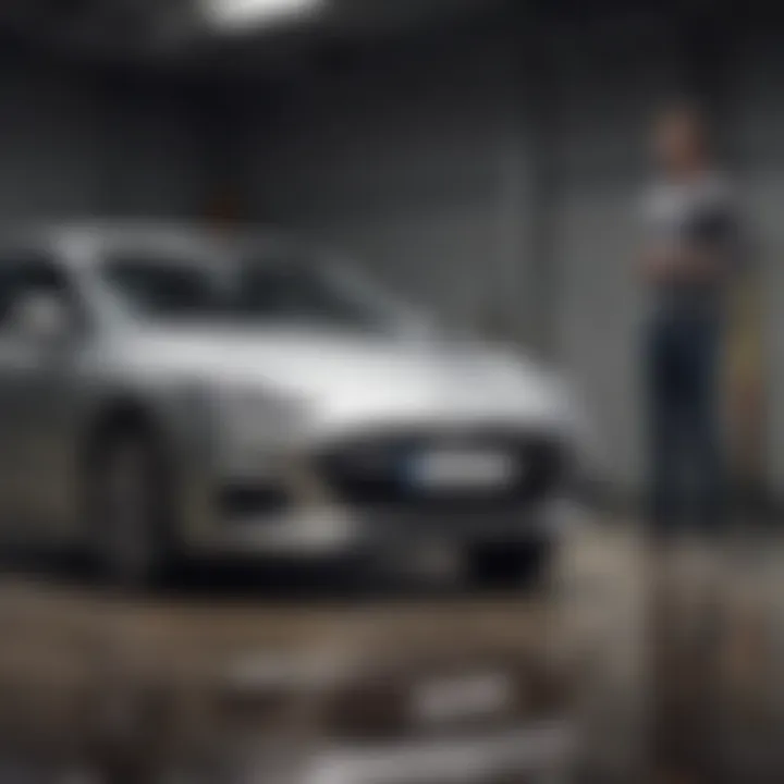 A person contemplating car donation