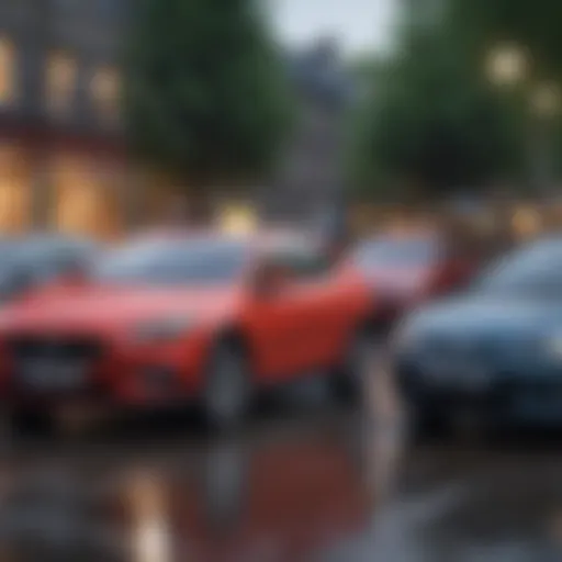 A diverse group of individuals discussing car insurance options