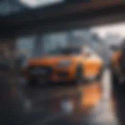 A person researching car options online
