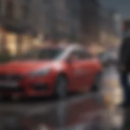 A person reviewing car return policies