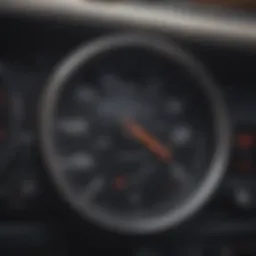 Visual representation of a VIN number on a vehicle dashboard