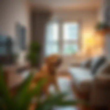 Cozy apartment space optimized for dogs