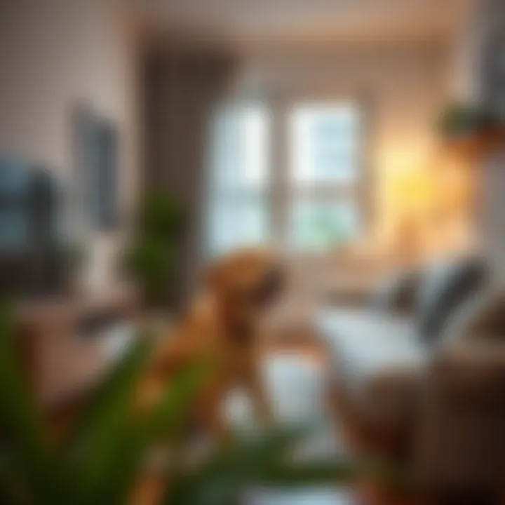 Cozy apartment space optimized for dogs