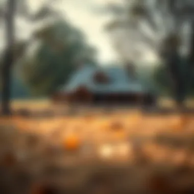 Rural Home Scenery A scenic view of a rural home with natural surroundings highlighting unique risks