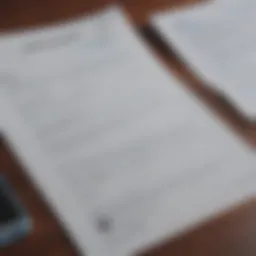 Illustration of various insurance documents arranged on a desk