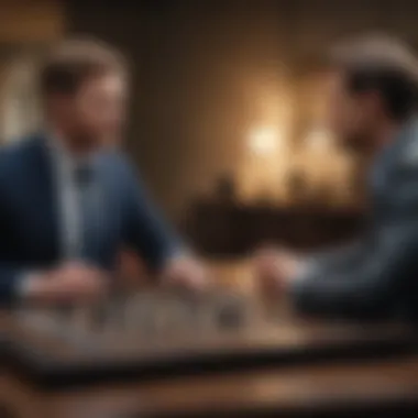 A focused negotiation scene highlighting effective communication techniques