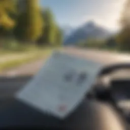 International Driving License document in a Canadian landscape