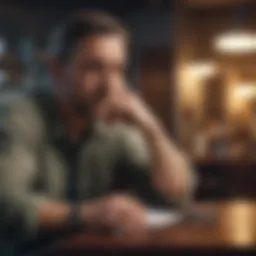 A thoughtful individual contemplating life insurance options after job loss