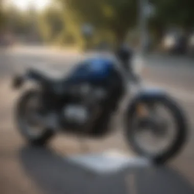 Understanding the Role of a Learner Permit Motorcycle parked with learner permit visible