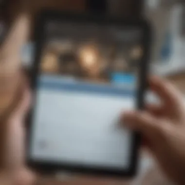 A person reviewing their health insurance options