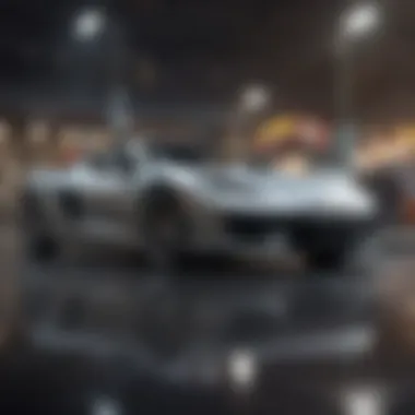 A person analyzing market trends for vehicle pricing.