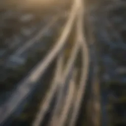 Aerial view of South Florida roads