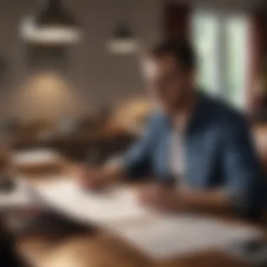 Image of a homebuyer reviewing documents