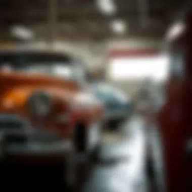 Detailed inspection of a vintage vehicle