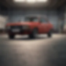 A pristine used car ready for trade-in evaluation