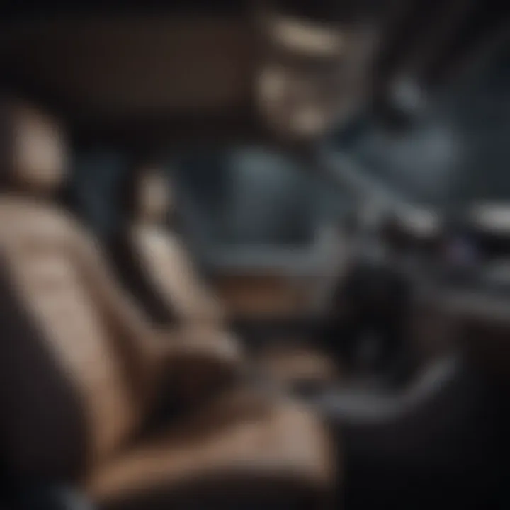 A spacious car interior showing easy accessibility