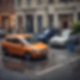 Conceptual illustration of rent-to-buy car agreement
