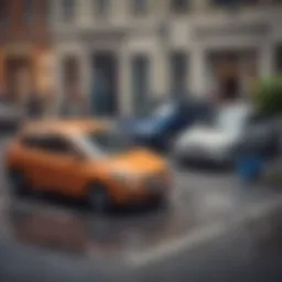 Conceptual illustration of rent-to-buy car agreement