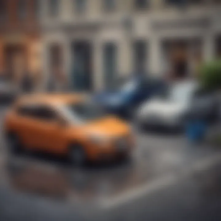 Conceptual illustration of rent-to-buy car agreement