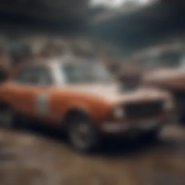 Illustration of a salvage vehicle valuation