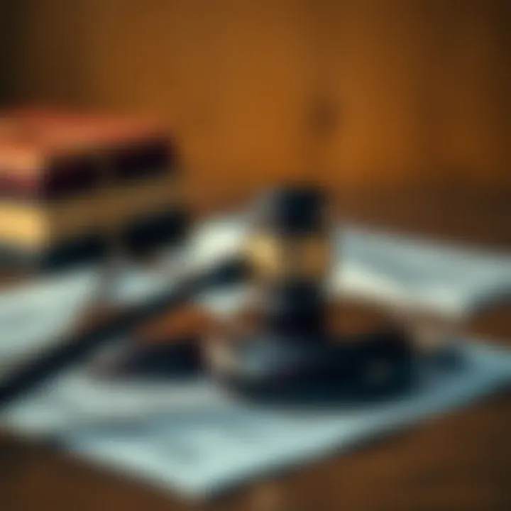 Understanding Legal Variables A gavel and legal documents symbolizing legal considerations