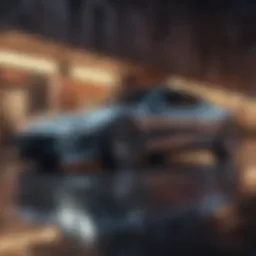 A sleek car ready for online sale